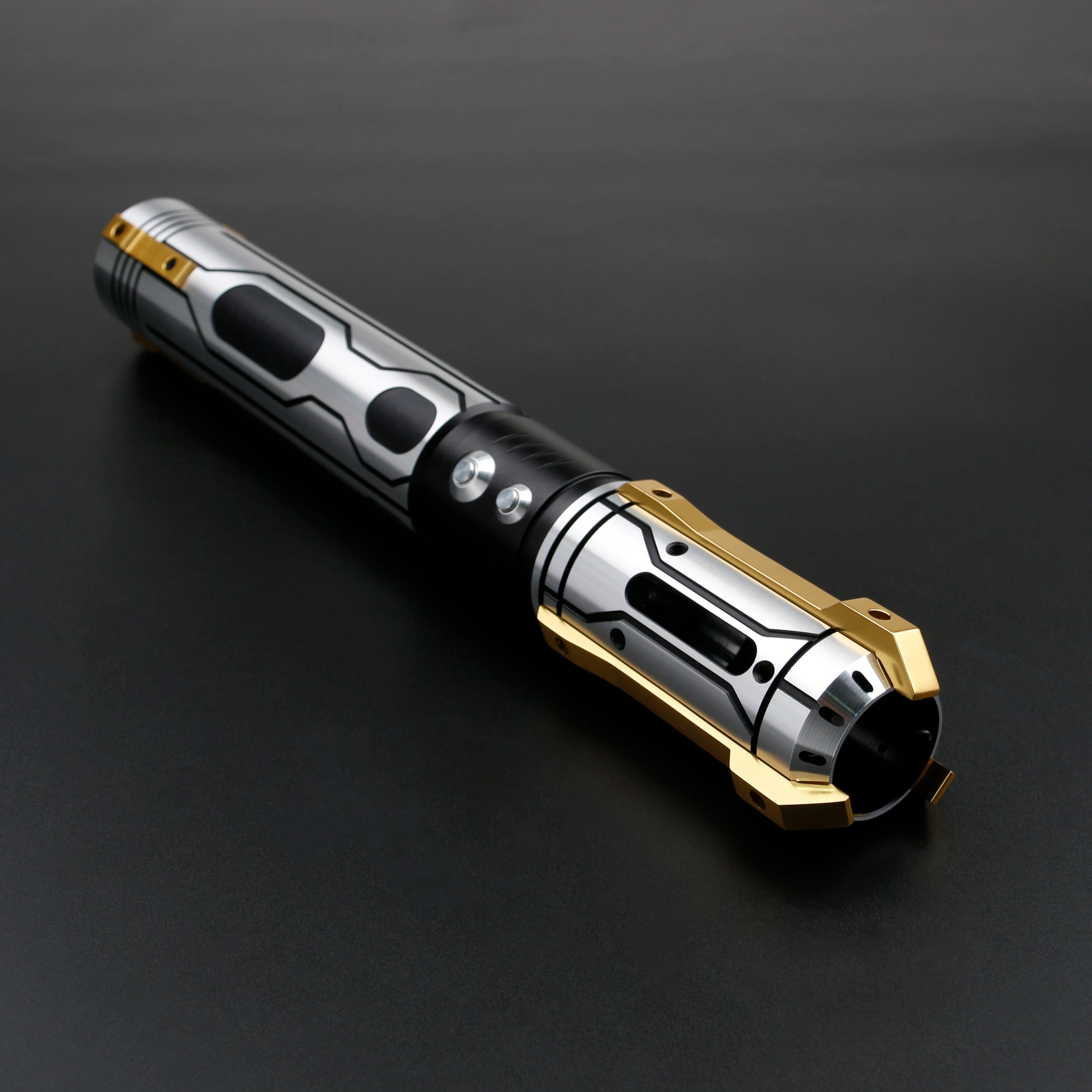 Ghost Neopixel Lightsaber Replica | Smooth Swing Soundboard | Metal Handle LED Blade | Cosplay & Collectible Toy