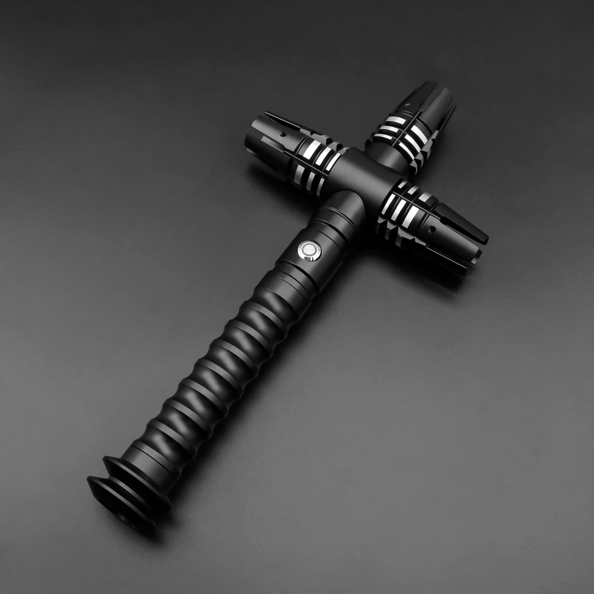 Metal Hilt Neopixel Lightsaber Replica | 12 Color Changing | Proffie Board | Heavy Dueling | 16 Sound Effects | Cross Blade | 82cm Silver Blade | Collectible Toy