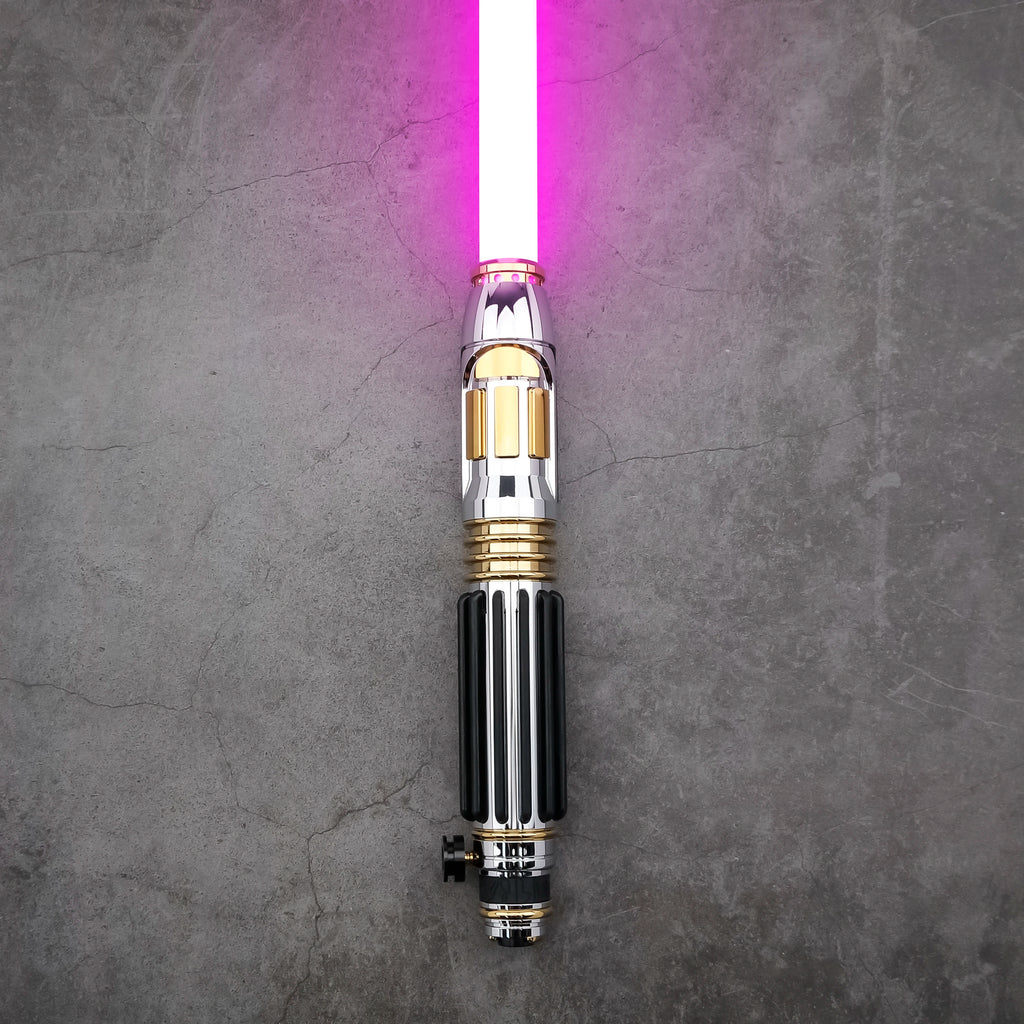 Mace Windu Custom Neopixel Lightsaber Replica | Infinite Colors | Metal Hilt | Lightsaber Sound | Flashing Features | Collectible Gift