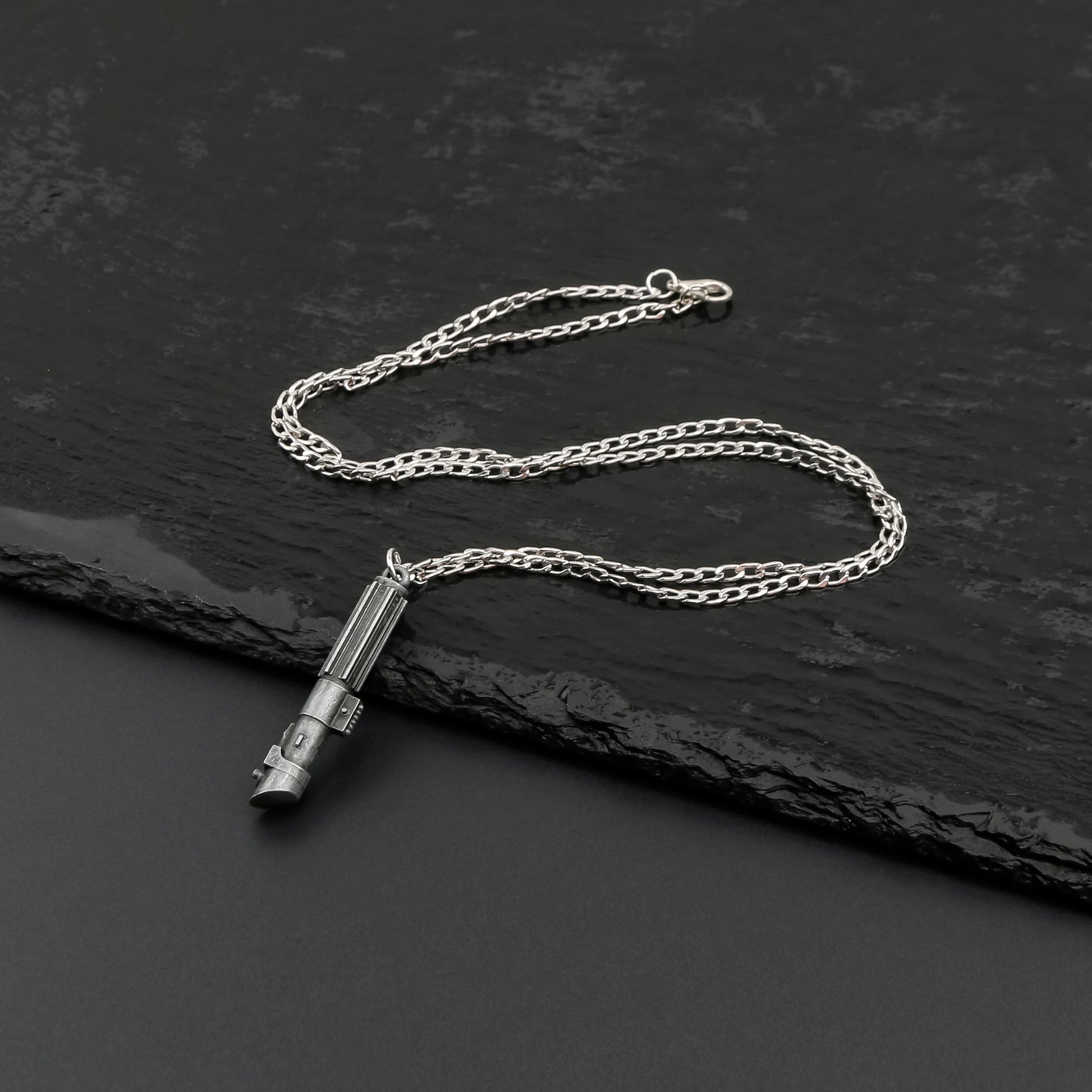 Kenobi Neopixel Lightsaber Replica | Metal Necklace | Cosplay Accessories | Unisex Collection Toy