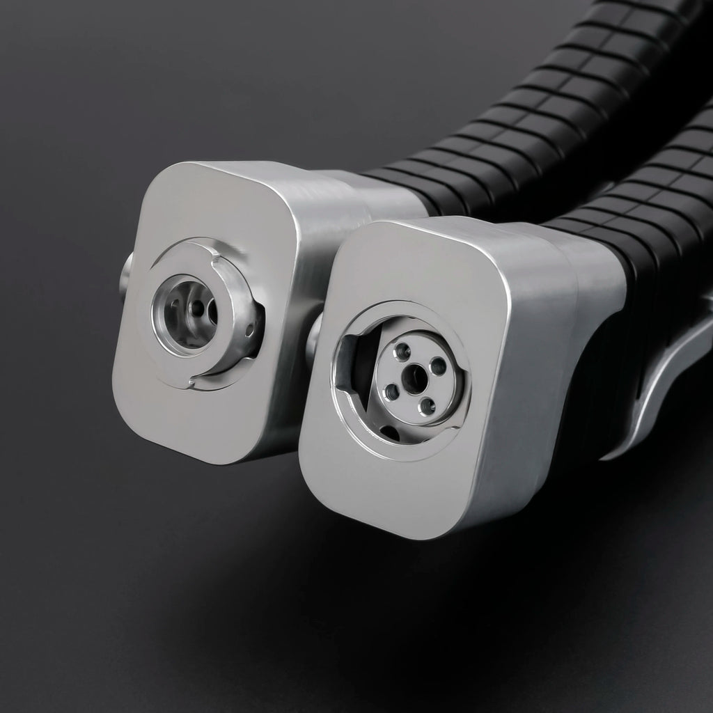 Asajj Ventress Neopixel Lightsaber Replica | Proffie 2.2 | Metal Hilt | 7/8 inch Blade | Flashing Light | Custom Saber Collection | Lightsaber Colors