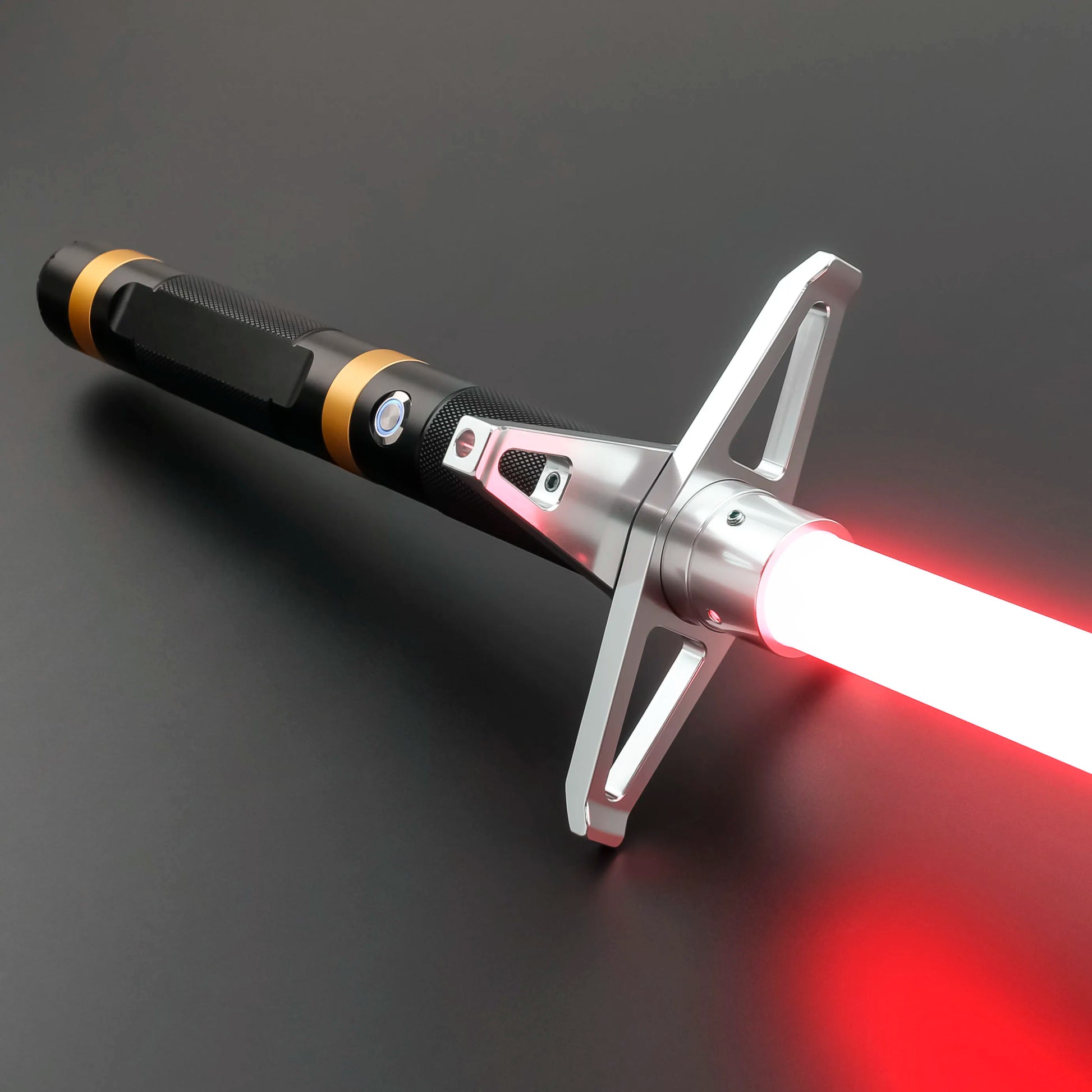 Custom Warrior Design Neopixel Lightsaber Replica | Metal Hilt LED Blade | APP Gesture Ignition