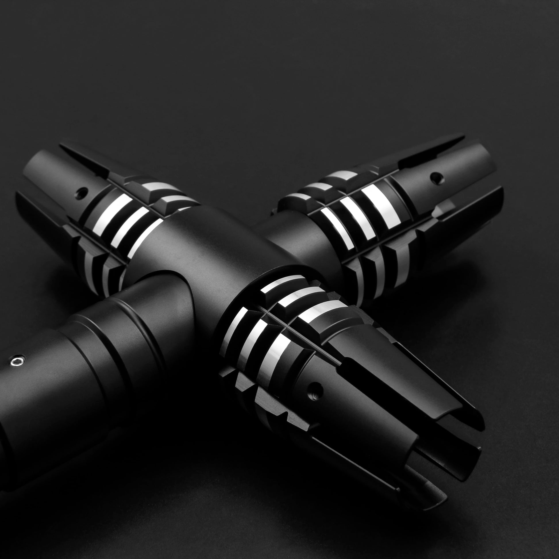 Metal Hilt Neopixel Lightsaber Replica | 12 Color Changing | Proffie Board | Heavy Dueling | 16 Sound Effects | Cross Blade | 82cm Silver Blade | Collectible Toy