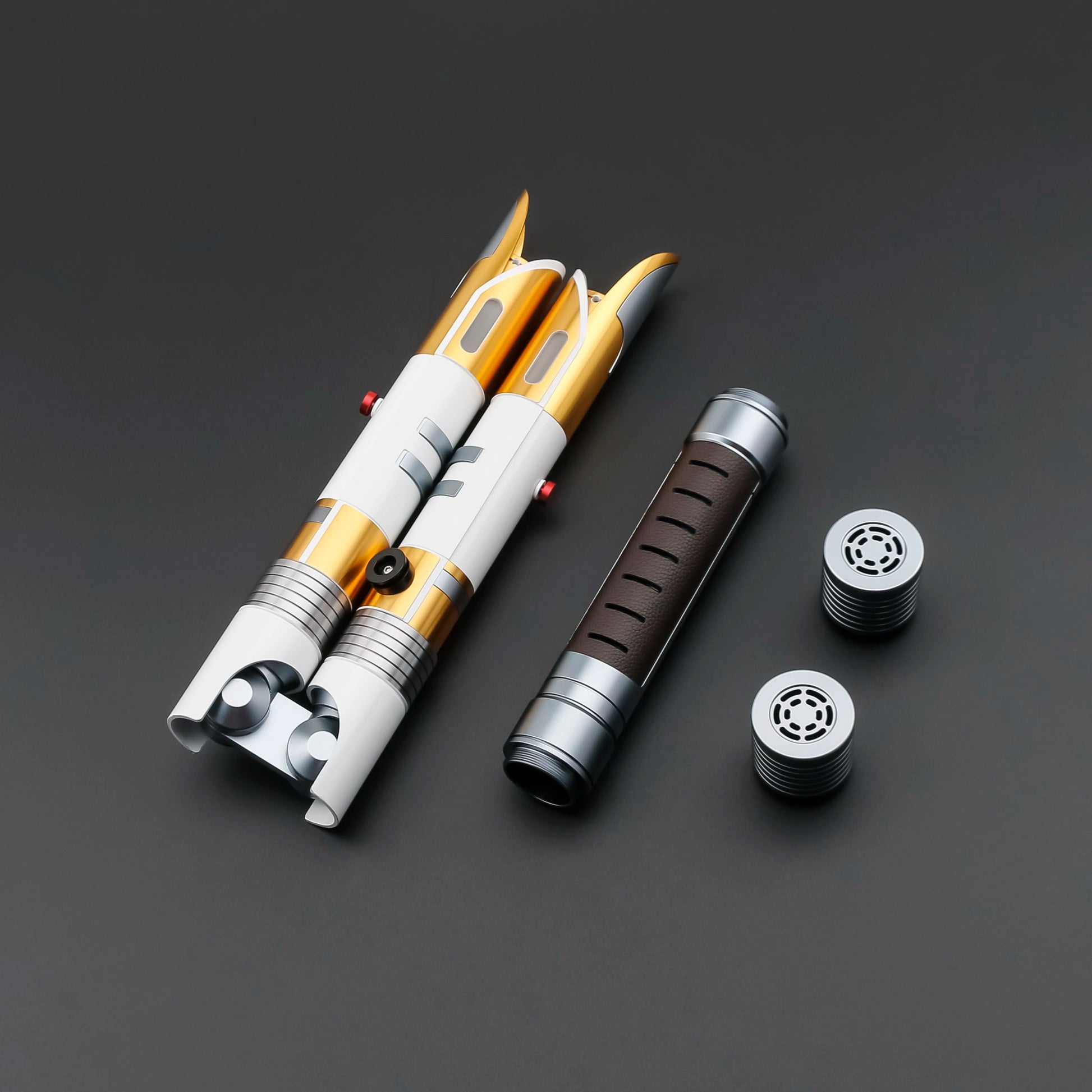 2PCS Double Blade Temple Guard Neopixel Lightsaber Replica | Bluetooth Control | Metal Hilt | Custom Lightsaber Colors | Lightsaber Sound
