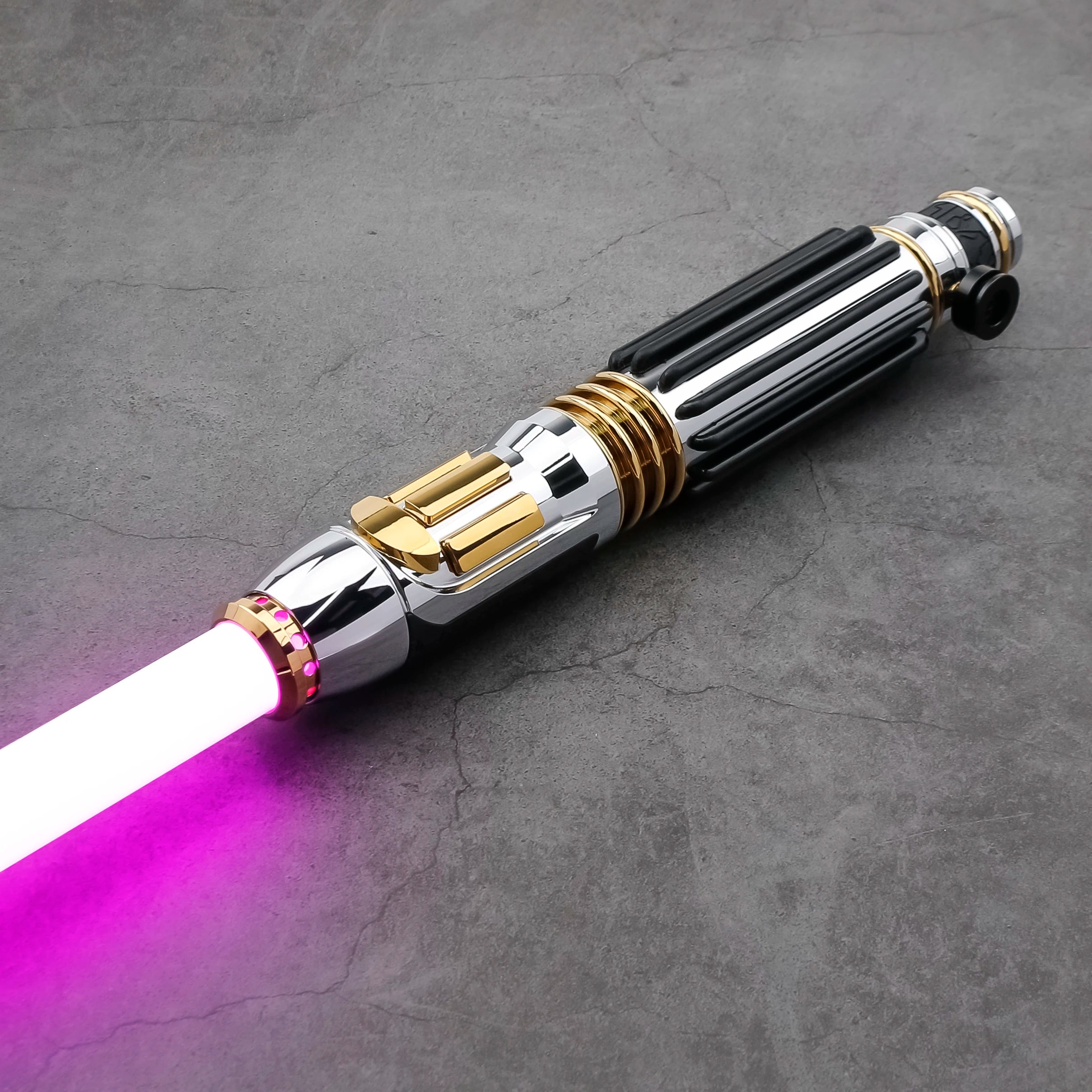 Mace Windu Custom Neopixel Lightsaber Replica | Infinite Colors | Metal Hilt | Lightsaber Sound | Flashing Features | Collectible Gift