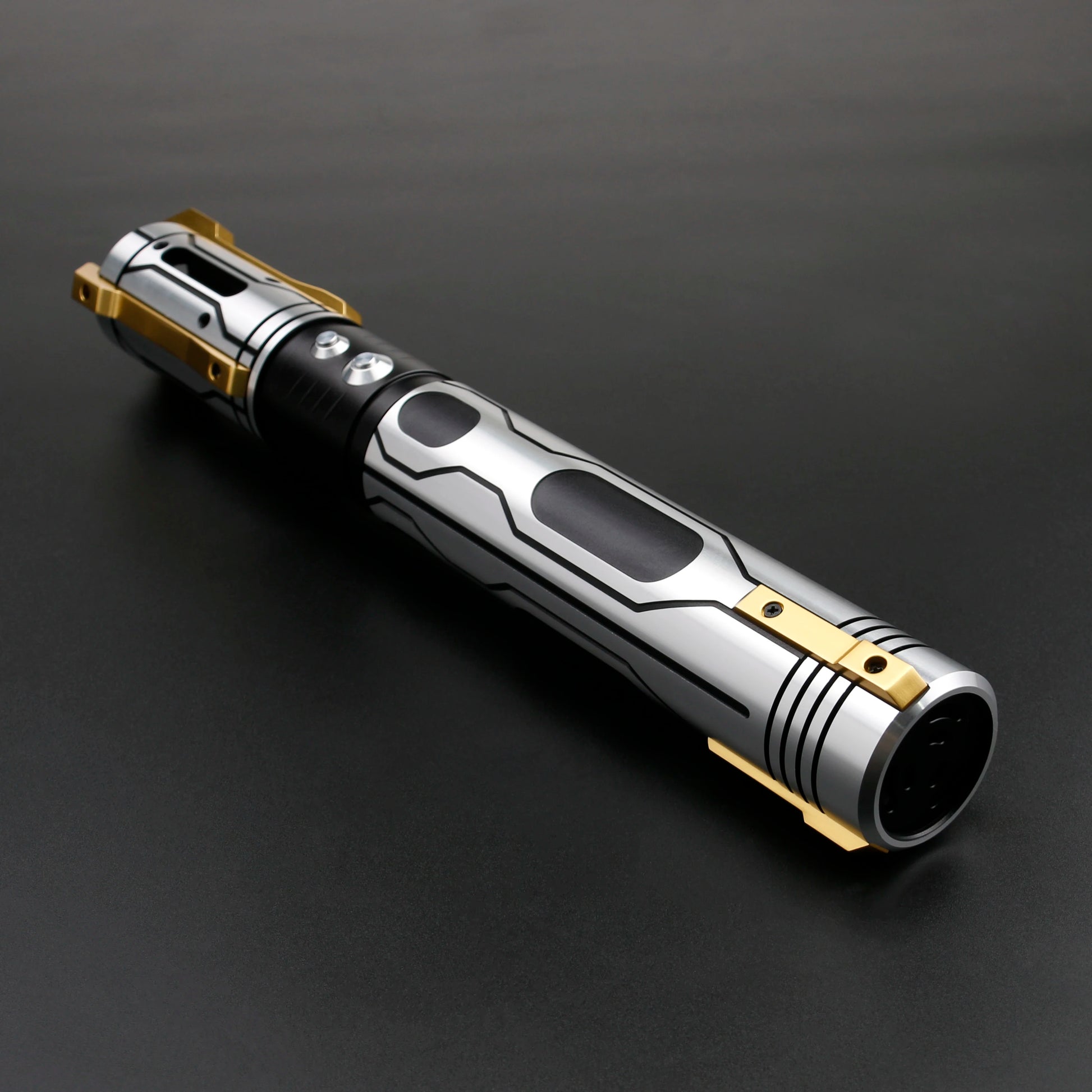 Ghost Neopixel Lightsaber Replica | Smooth Swing Soundboard | Metal Handle LED Blade | Cosplay & Collectible Toy
