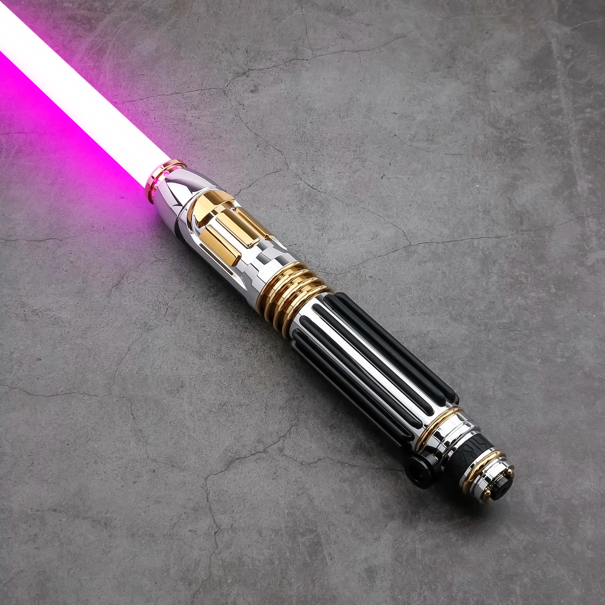 Mace Windu Custom Neopixel Lightsaber Replica | Infinite Colors | Metal Hilt | Lightsaber Sound | Flashing Features | Collectible Gift