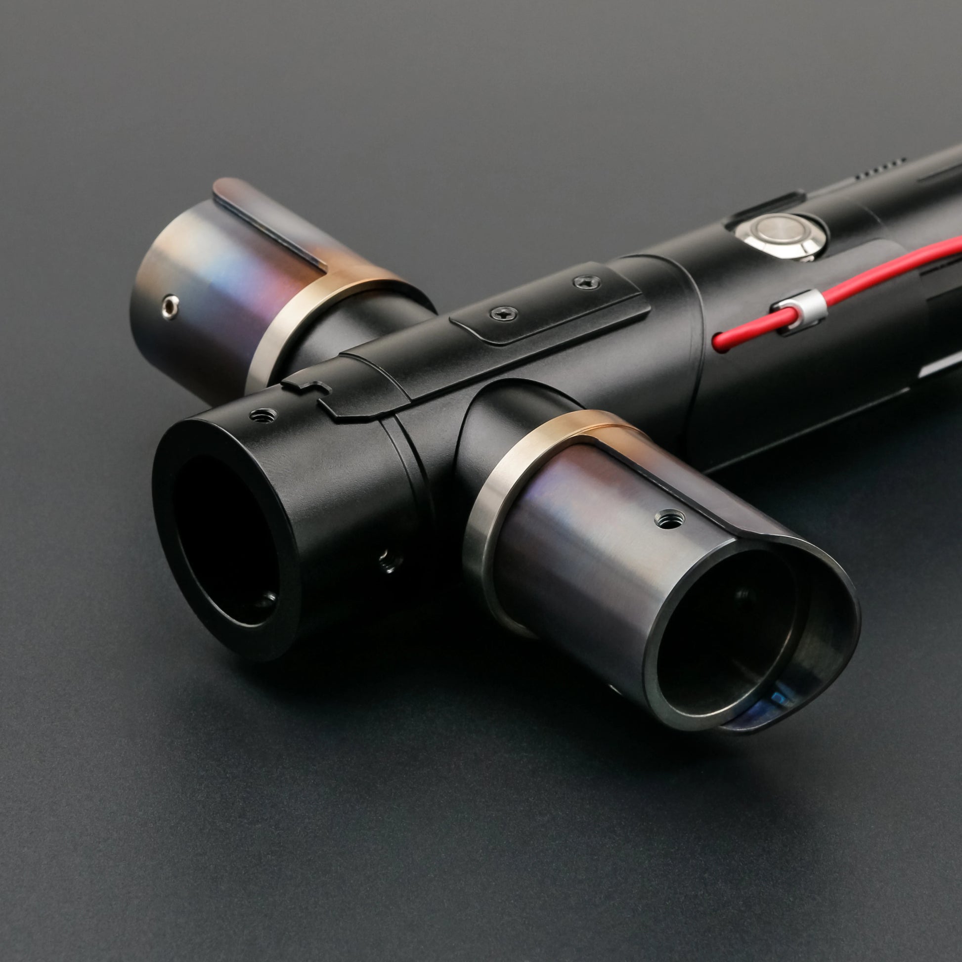 Kylo Ren SE Neopixel Lightsaber Replica | Crossguard Design | 2 Side Blades | Heavy Dueling | Metal Hilt | Laser Sword | Lightsaber Sound Effects | Custom Lightsaber | Lightsaber Toy