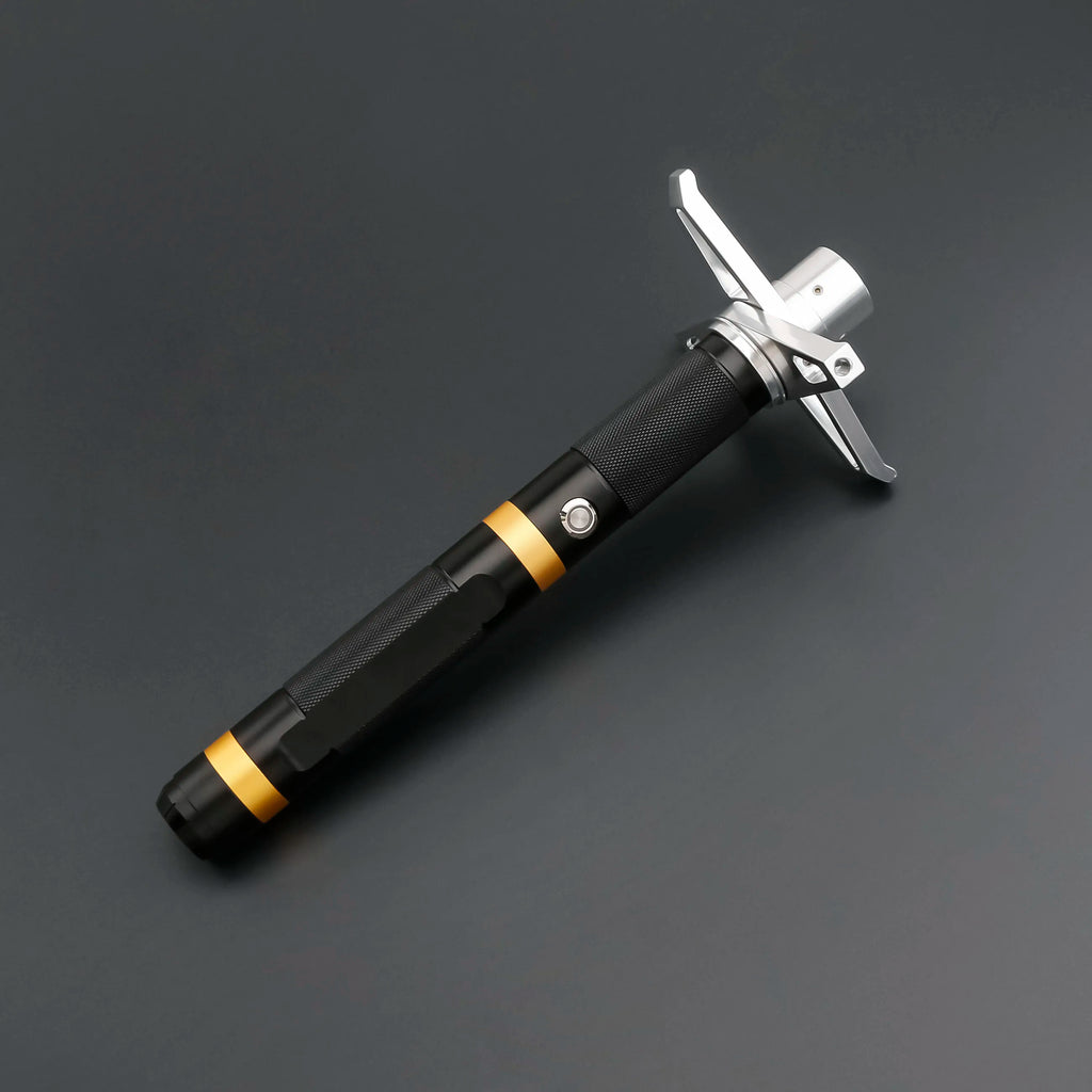 Custom Warrior Design Neopixel Lightsaber Replica | Metal Hilt LED Blade | APP Gesture Ignition