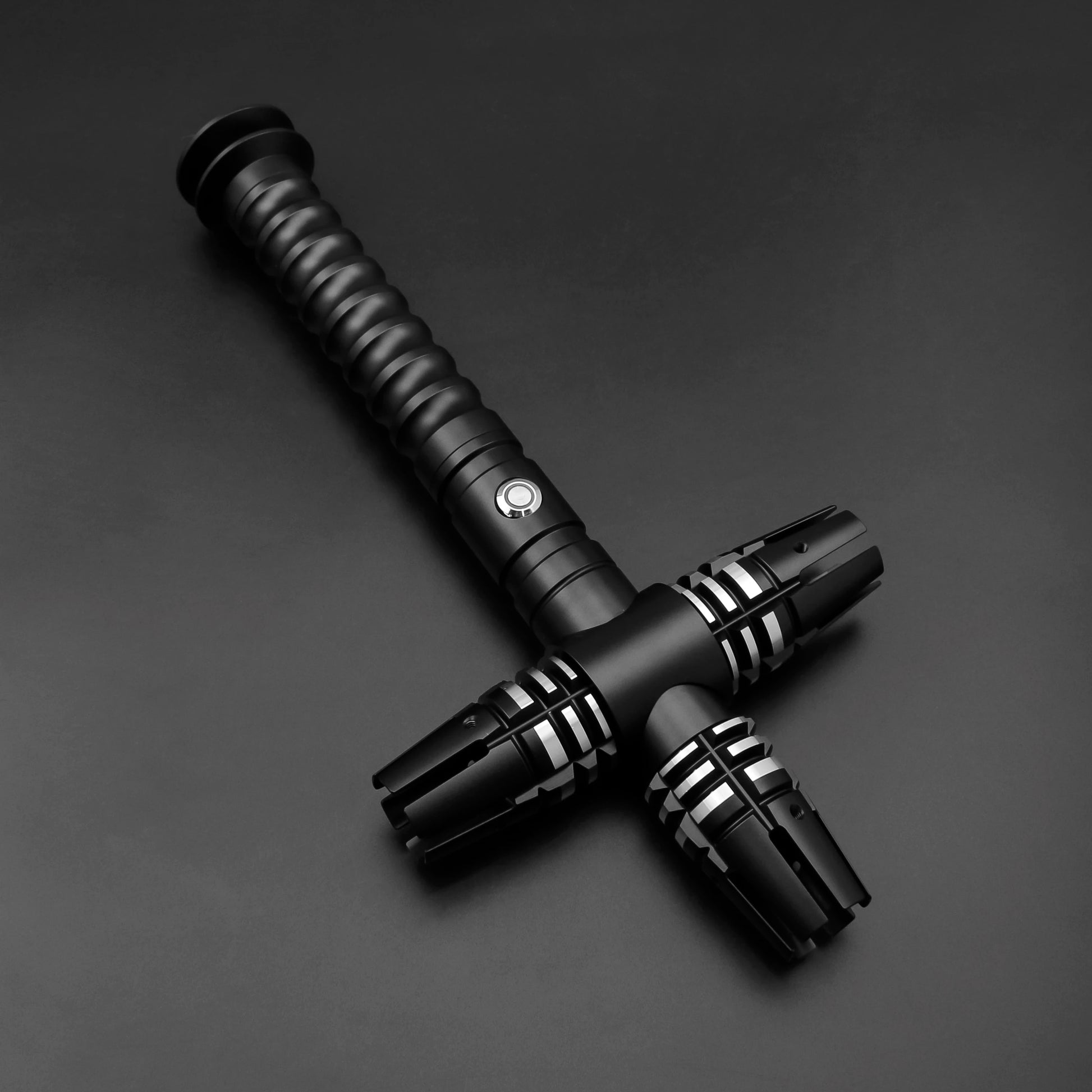 Metal Hilt Neopixel Lightsaber Replica | 12 Color Changing | Proffie Board | Heavy Dueling | 16 Sound Effects | Cross Blade | 82cm Silver Blade | Collectible Toy