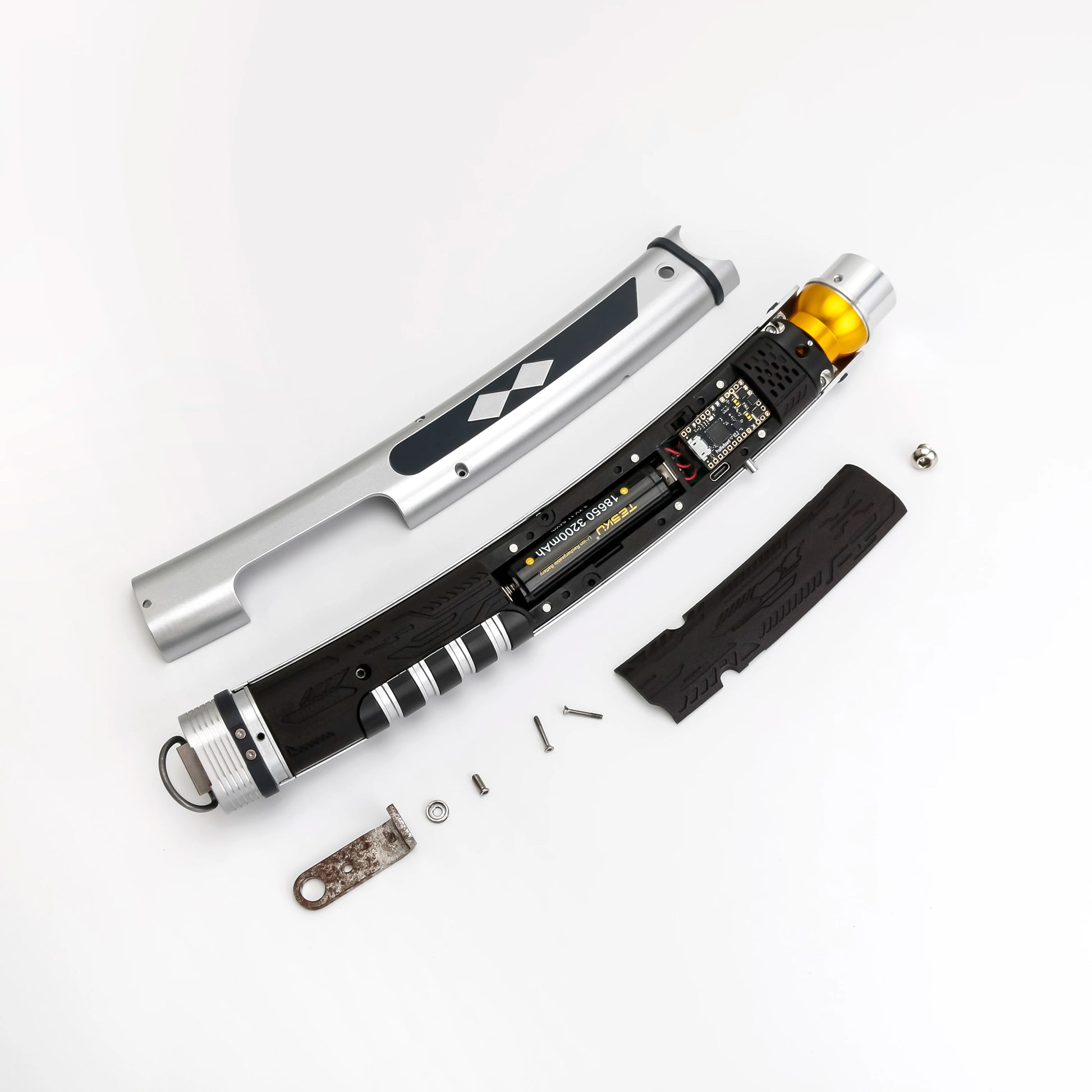 Ahsoka Neopixel Lightsaber Replica | Heavy Dueling Double Saber | Metal Hilt | 12 Colors | Sound Effects