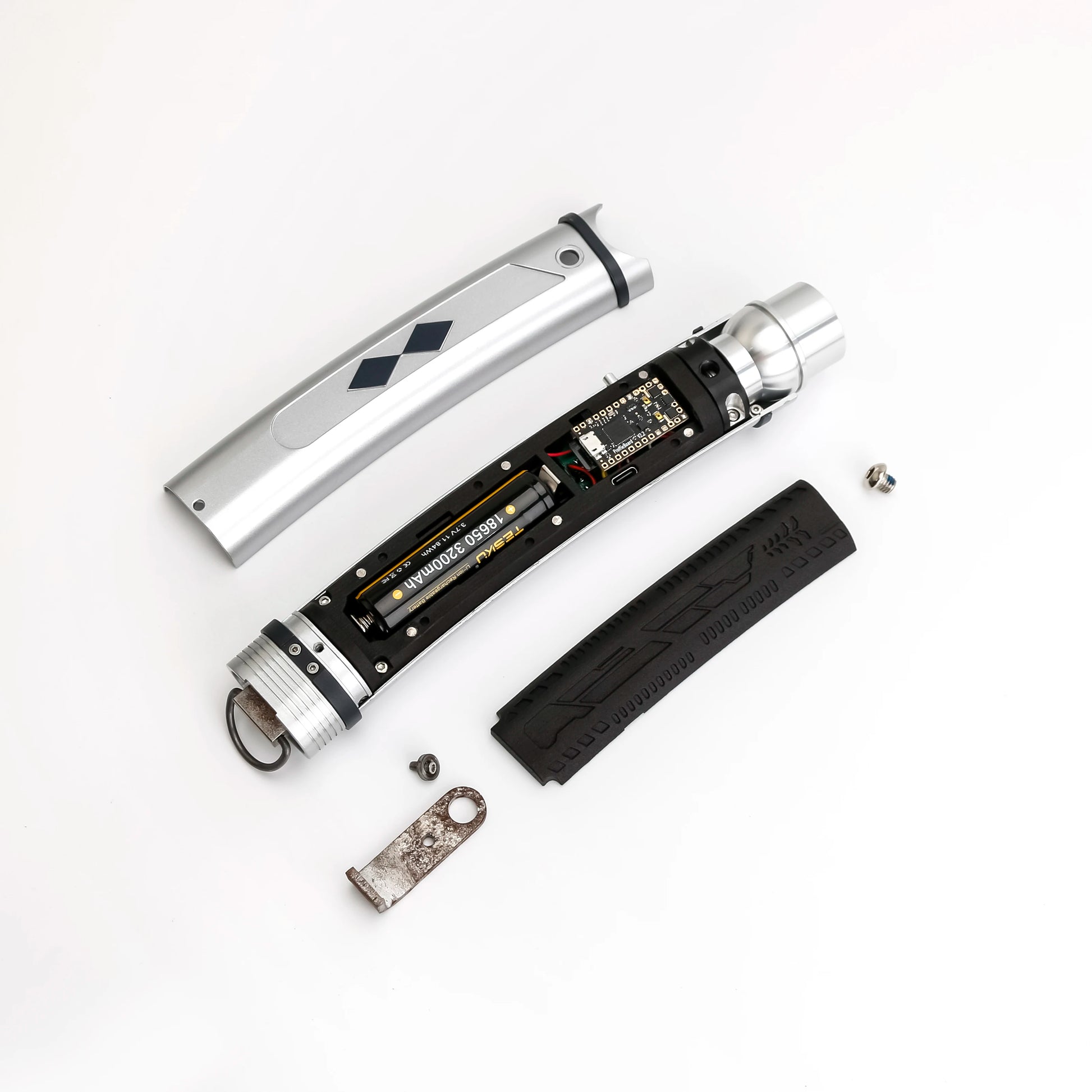 Ahsoka Neopixel Lightsaber Replica | Heavy Dueling Double Saber | Metal Hilt | 12 Colors | Sound Effects