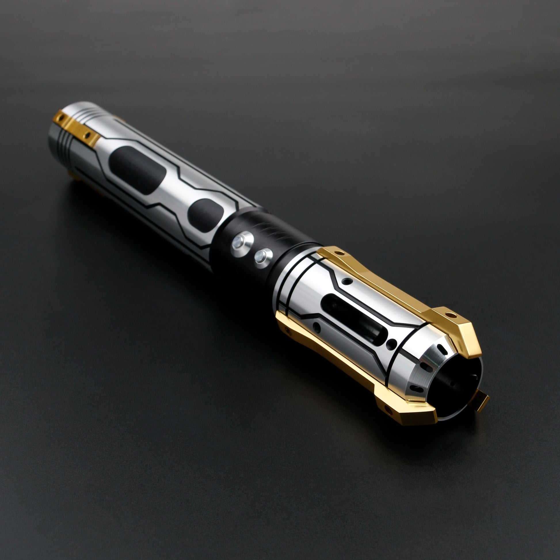 Ghost Neopixel Lightsaber Replica | Smooth Swing Soundboard | Metal Handle LED Blade | Cosplay & Collectible Toy
