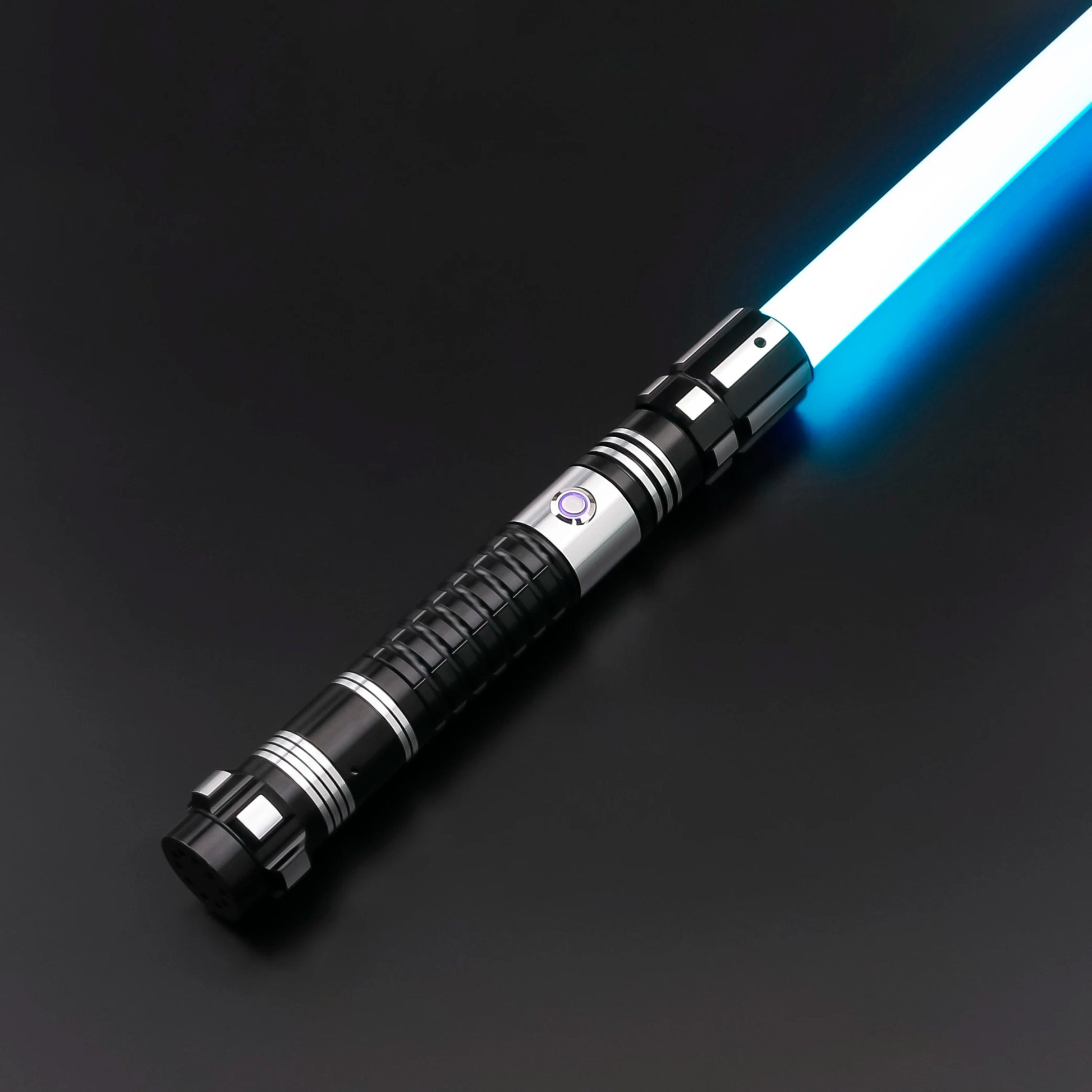 Neopixel Lightsaber Replica | Dark Metal Hilt | Smooth Swing | Heavy Dueling | RGB Flash | 82cm Blade