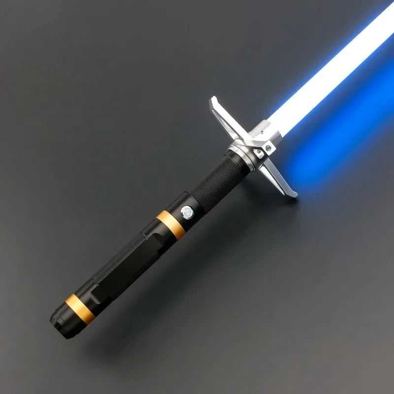 Custom Warrior Design Neopixel Lightsaber Replica | Metal Hilt LED Blade | APP Gesture Ignition